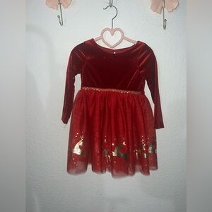 Zunie Rich Red Velvet Dress